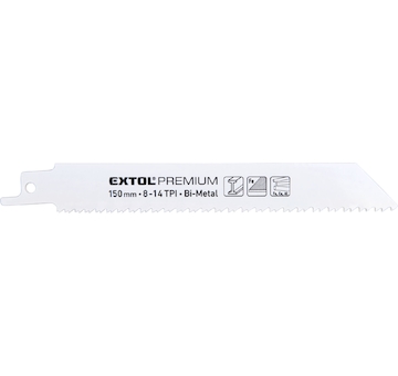 EXTOL PREMIUM 8806205 plátky do pily ocasky 3ks, 150x19x0,9mm, Bi-metal