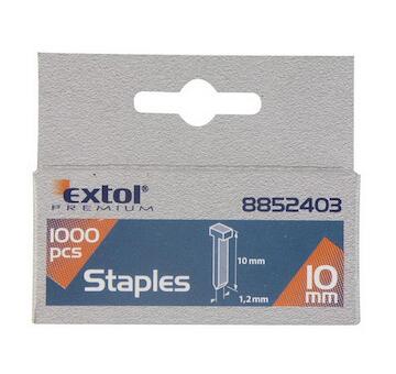 EXTOL PREMIUM 8852403 hřebíky, balení 1000ks, 10mm, 2,0x0,52x1,2mm