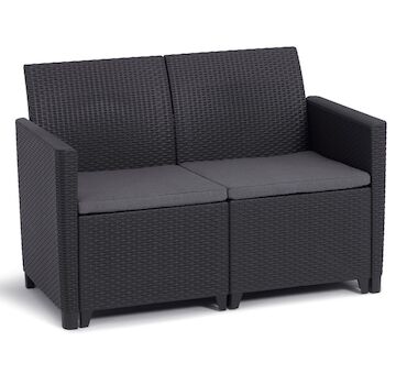 Keter CLAIRE 2 SEATERS SOFA  - grafit 252689