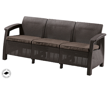 Keter CORFU LOVE SEAT MAX - hnědá 17/428