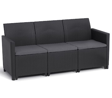 Keter MARIE 3 SEATERS SOFA  - grafit 252979