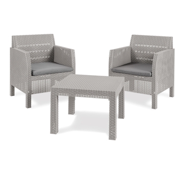 TOOMAX MATILDE 2 SEATER zahradní plastový set - šedá Z0116R5--2500