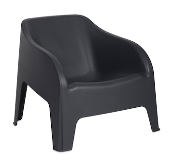 TOOMAX PETRA ARMCHAIR plastové křeslo - grafit Z0185S0--9700