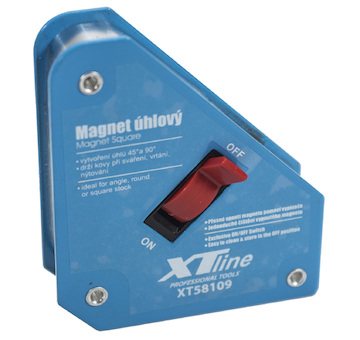 XTLINE XT58109 Magnet úhlový s vypínačem, 13 kg / 95x110x25 mm