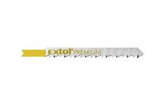 EXTOL PREMIUM 8805512 plátky do přímočaré pily 5ks, 126x4,0mm, HCS