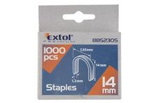 EXTOL PREMIUM 8852305 spony oblé, balení 1000ks, 14mm, 7,55x0,52x1,2mm