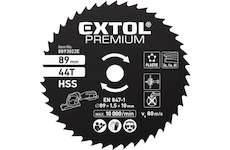 EXTOL PREMIUM 8893022E kotouč pilový HSS,  89×1×10mm, 44T