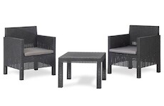 TOOMAX PENELOPE 2 SEATER zahradní plastový set - grafit Z0113R1--4100